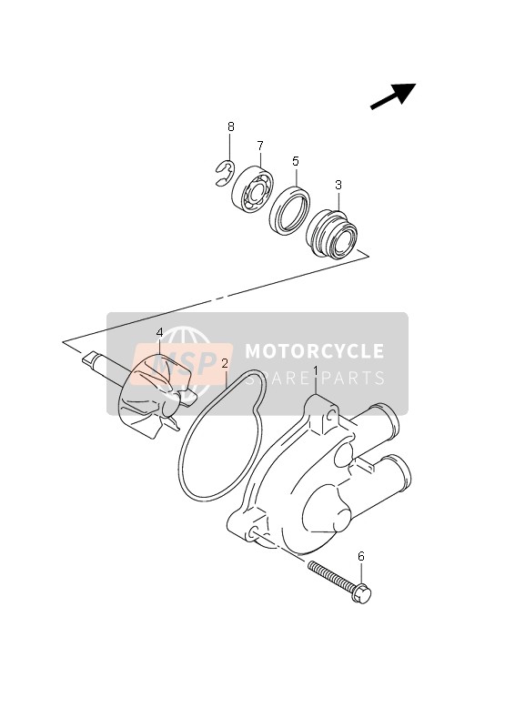 1749120H00, Impeller, Water Pump, Suzuki, 0